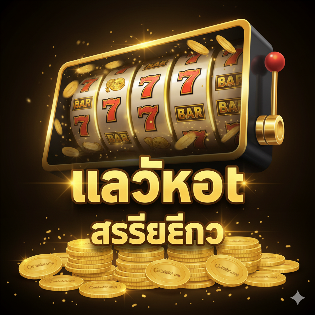 ภาพปกสไตล์พรีเมียมและน่าเชื่อถือ เน้นโทนสีทอง (Gold) และดำเข้ม (Black) เพื่อสื่อถึงความมั่งคั่งและเว็บไซต์ Goldsslot.com ภาพแสดงสัญลักษณ์ของสล็อตแมชชีนแบบคลาสสิก (เช่น 777, BAR, เชอร์รี่) ที่กำลังหมุนและมีแสงสว่างจ้าของคำว่า 'JACKPOT' และ 'Erfahrungen' เป็นภาษาเยอรมันลอยอยู่ด้านหน้า มีเหรียญทองคำที่สลักโลโก้เล็กๆ ของ Goldsslot กองอยู่ด้านล่าง พร้อมประกายไฟระยิบระยับ (Sparkle) เพื่อดึงดูดสายตา