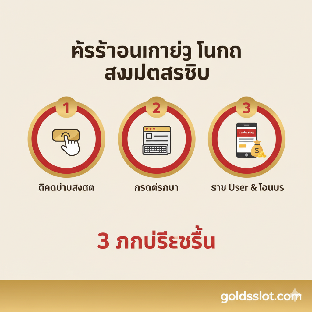 รูปภาพสรุปที่ทำหน้าที่เป็นคำกระตุ้นการตัดสินใจ (Call to Action) และการรับรองความเชื่อมั่น ภาพหลักคือแพลตฟอร์มหรือถ้วยรางวัลที่แข็งแกร่ง สื่อถึงความน่าเชื่อถือของ goldsslot.com ในฐานะจุดเชื่อมต่อที่ดีที่สุดของ Lava 900 ใจกลางภาพคือโลโก้ goldsslot.com (หรือไอคอนโล่ที่แสดงถึงความปลอดภัยและความเชื่อถือ) และโลโก้ Lava 900 เคียงข้างกัน ล้อมรอบด้วยไอคอนขนาดเล็กที่สื่อถึง “24 ชม.” และ “ความน่าเชื่อถือ” พื้นหลังควรใช้สีที่อบอุ่นและให้ความรู้สึกเชิงบวก (เช่น สีเหลืองอำพัน) ด้านล่างของภาพมีปุ่มภาษาไทยที่สะดุดตา เช่น “คลิก สมัคร/เข้าสู่ระบบ ตอนนี้!” กระตุ้นให้ผู้ใช้ดำเนินการทันที ภาพรวมให้ความรู้สึกเป็นมืออาชีพ มีอำนาจ และน่าเชื่อถือ