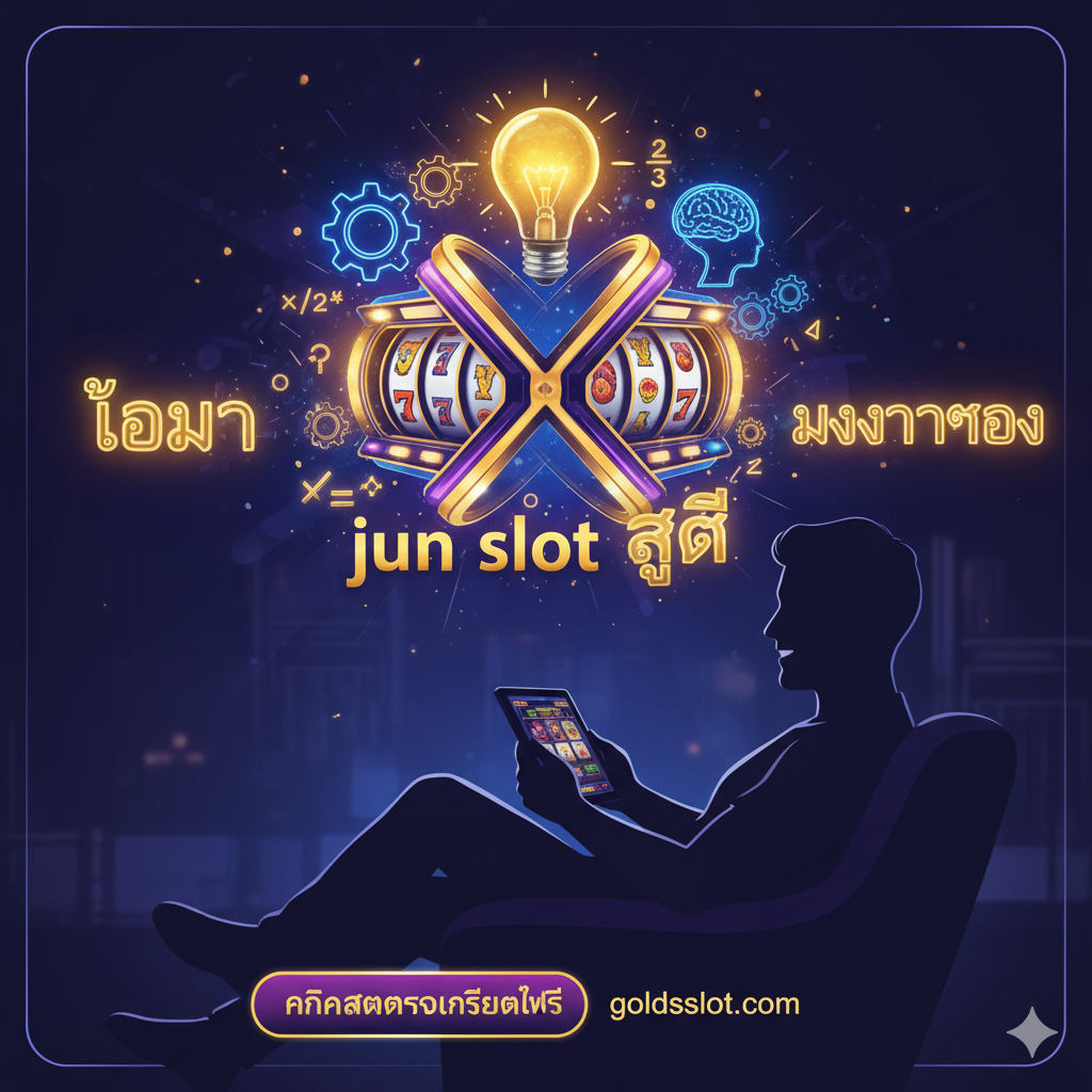 ภาพสรุปที่ใช้กระตุ้นให้เกิดการดำเนินการและนำเสนอเคล็ดลับเชิงกลยุทธ์ ผสมผสานวงล้อสล็อตกับองค์ประกอบที่แสดงถึงสติปัญญา (เช่น ภาพเงาหลอดไฟ) ซึ่งสื่อถึง “jun slot สูตร” โดยมีภาพผู้เล่นใช้โทรศัพท์มือถืออย่างสบายๆ และมีปุ่ม Call-to-Action ที่ระบุว่า “คลิกสมัครรับเครดิตฟรี” เพื่อสร้างบรรยากาศแห่งความสำเร็จและผลกำไร
