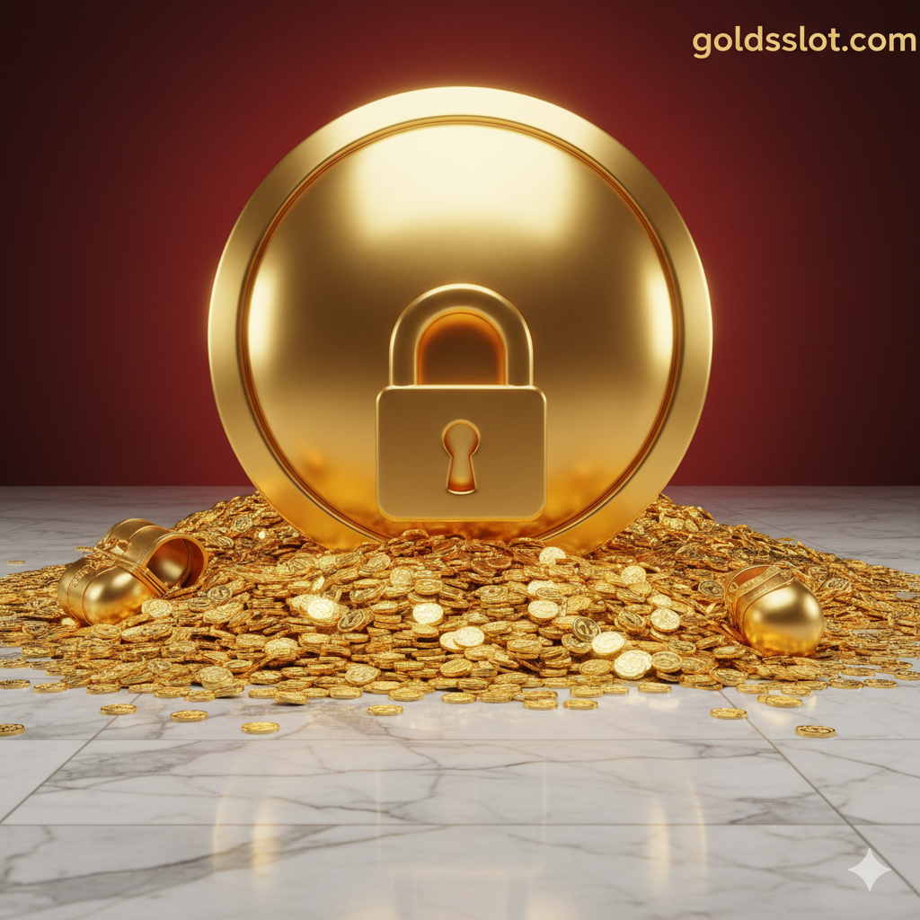 ภาพที่เน้นความน่าเชื่อถือและข้อได้เปรียบของการเล่นที่ goldsslot.com ภาพควรแสดงกองเหรียญทองและสมบัติมากมายที่กองอยู่บนพื้นหินอ่อนแบบกรีกโบราณ โดยมีโล่สปาร์ตันขนาดใหญ่ทำจากทองคำและมีแสงสะท้อนระยิบระยับอยู่ด้านหลัง มีโลโก้ goldsslot.com หรือสัญลักษณ์ที่สื่อถึงความปลอดภัยและความมั่นคงทางการเงิน (เช่น แม่กุญแจ) วางอยู่ตรงกลาง เน้นการใช้สีทองอร่ามและสีแดงเข้มเพื่อสื่อถึงความร่ำรวยและโอกาสในการทำกำไรสูง ภาพมีความคมชัดแบบ HD เพื่อเน้นคุณภาพกราฟิกของเว็บไซต์และการจ่ายเงินจริง