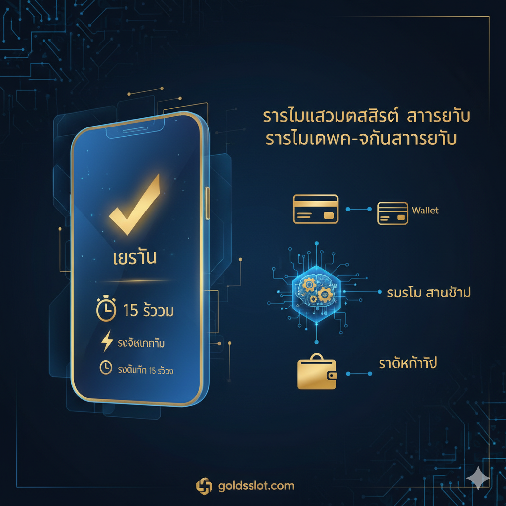 อินโฟกราฟิก 3 ขั้นตอนที่แสดงขั้นตอนการลงทะเบียนใน 3 นาทีอย่างชัดเจน โดยใช้ไอคอนโคมไฟหรือพัดญี่ปุ่นที่มีหมายเลขกำกับ: 1. ไอคอนโทรศัพท์ (กรอกเบอร์โทรศัพท์), 2. ไอคอนกุญแจล็อค (ตั้งรหัสผ่าน), 3. ไอคอนบัตรธนาคาร (กรอกบัญชีธนาคาร) แต่ละขั้นตอนมีคำอธิบายสั้นๆ เป็นภาษาไทย และมีการเน้นข้อความ 'รับเครดิตฟรี' ที่ด้านล่าง