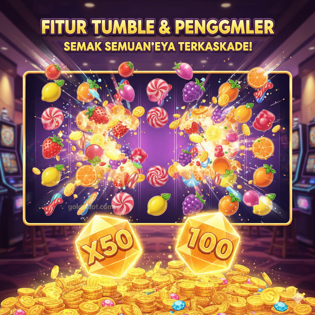 Gambar yang menonjolkan keunggulan bermain di goldsslot.com. Tampilkan ikon-ikon layanan dan kepercayaan yang relevan: sebuah perisai (melambangkan keamanan/lisensi), ikon jam 24/7 (melambangkan layanan pelanggan), dan tumpukan koin atau uang kertas (melambangkan bonus/transaksi cepat). Semua ikon ini harus disusun di atas logo kecil goldsslot.com yang bersinar. Tambahkan nuansa warna emas dan biru tua untuk memberikan kesan profesionalisme dan kepercayaan, mengindikasikan bahwa ini adalah 'Situs Slot Terpercaya & Berlisensi' tempat bermain 'fruity candy slot'.