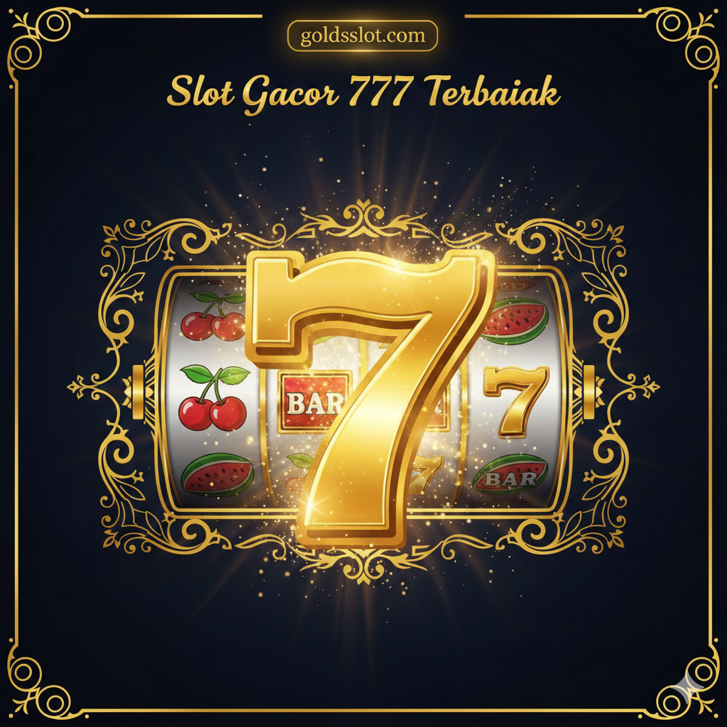 Ilustrasi Logo Golden 7 Classic Slot dengan simbol Emas Angka 7 dan elemen klasik