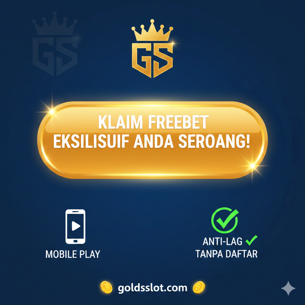 Sebuah gambar ringkasan yang berfungsi sebagai ajakan bertindak (CTA). Tampilkan logo goldsslot.com secara menonjol di tengah, dikelilingi oleh ikon-ikon game slot demo terbaik (Zeus, Sweet Bonanza, Mahjong Ways). Di bawahnya, buat dua tombol virtual yang sangat jelas dan menarik: satu berwarna biru dengan teks 'MAIN DEMO GRATIS' dan yang lainnya berwarna merah/emas dengan teks 'KLAIM BONUS FREE SPIN'. Latar belakang harus memiliki efek percikan koin emas yang bergerak cepat, menciptakan kesan mendesak dan peluang. Komposisi harus menyeimbangkan antara tawaran hiburan tanpa risiko dan peluang bermain uang sungguhan.